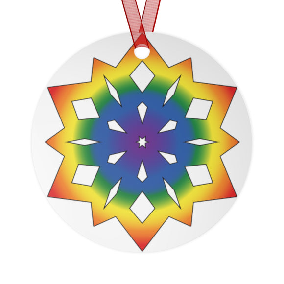 Pride Snowflake (Rainbow) | Ornament