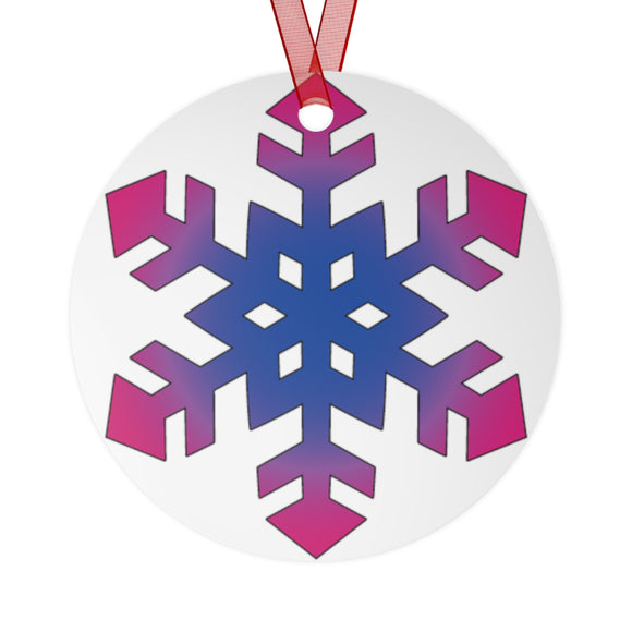 Pride Snowflake (Bisexual) | Ornament
