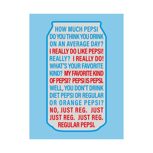Pepsi Is Pepsi | Poster