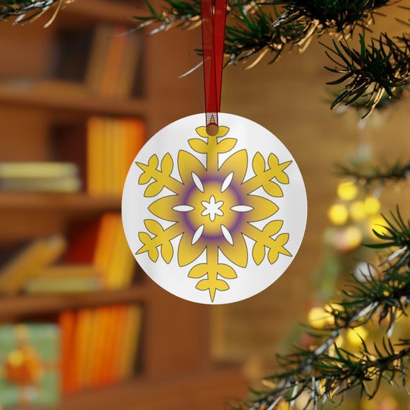 Pride Snowflake (Intersex) | Ornament