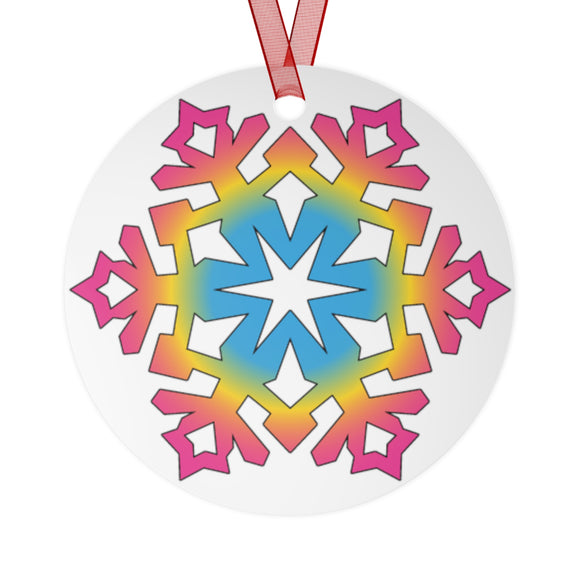 Pride Snowflake (Pansexual) | Ornament