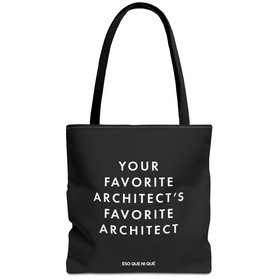 Your Favorite Architect (Black) | Tote Bag - 0