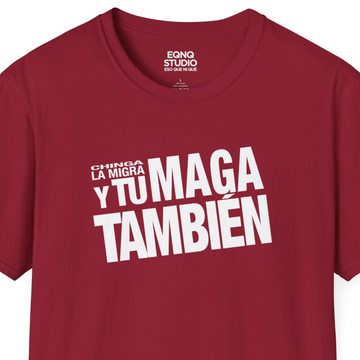 Buy cardinal-red Y Tu MAGA También | Tee