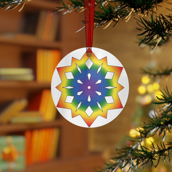 Pride Snowflake (Rainbow) | Ornament
