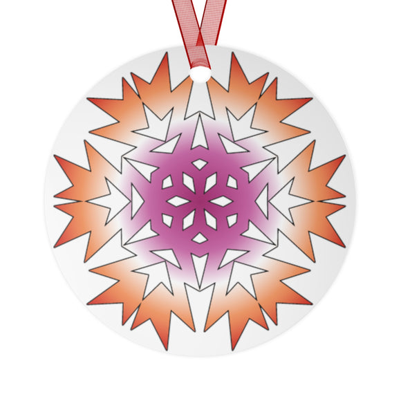 Pride Snowflake (Lesbian) | Ornament
