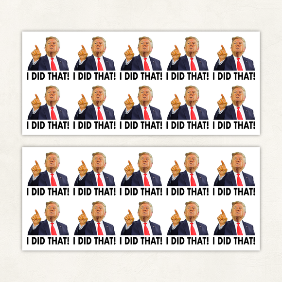 I Did That | Sticker Sheet