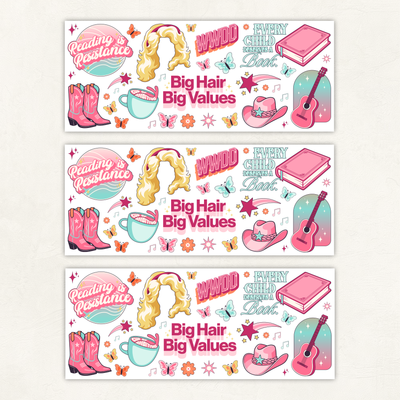Big Hair Big Values | Sticker Sheet - 0